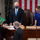Vice President Mike Pence presides over a joint session of Congress with Speaker of the House Nancy Pelosi (D-Calif.) on January 6, 2021, in Washington, D.C. Congress held a joint session today to ratify President-elect Joe Biden’s 306-232 Electoral College win over President Donald Trump.